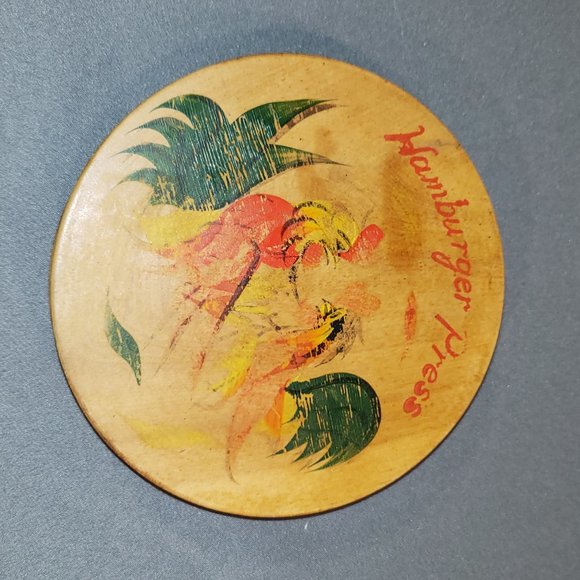Vintage Fighting Rooster design Hamburger Press - Picture 2 of 6